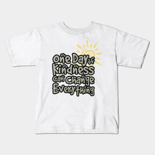 'One Day Of Kindness' Food and Water Relief Shirt Kids T-Shirt